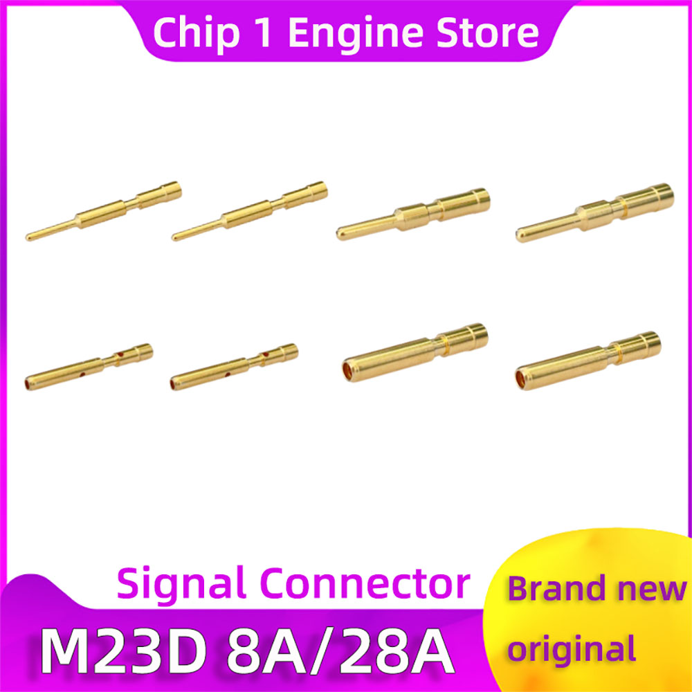 Connecteur de signal M23 à broches pressées à froid, type broche-fente, spécial, 9, 12, 17, 19 broches, mâle et femelle, pour WEIPU