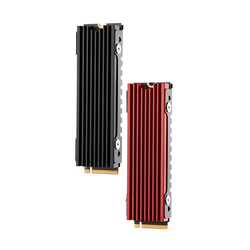 Кулер FinalCool Glacier M2 M.2 2280 для SSD, двухсторонний радиатор с термопрокладкой для ПК / PS5 M.2 PCIE NVMe SSD