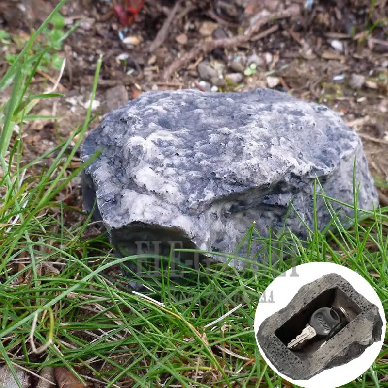 Outdoor Garden Hidden Rock Hide Keys In Stone Safety Storage Box Kreative und modische Fake Stone Neuheit Stone Safes Storage