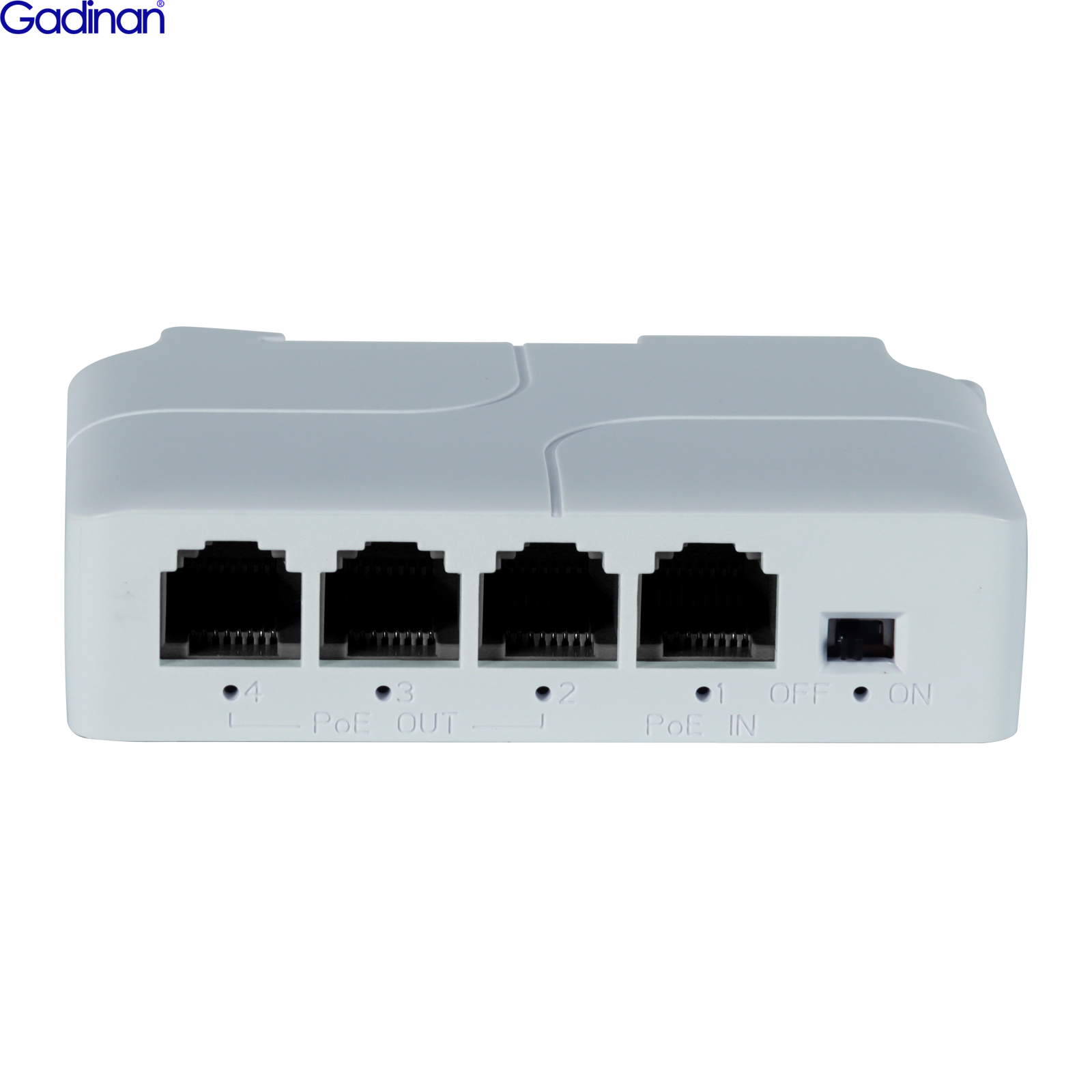 Gadinan-extensor PoE de 4 puertos de 1 a 3 puertos, IEEE802.3af, 100Mbs, repetidor de transmisión IP, interruptor, NVR, cámara IP