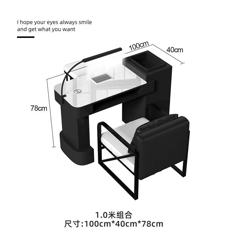 Nordic Marmer Nail Stoel Led Lamp Professionele Nagels Tafel Schoonheidssalon Meubels Tafels Manicure Manicure Tafels