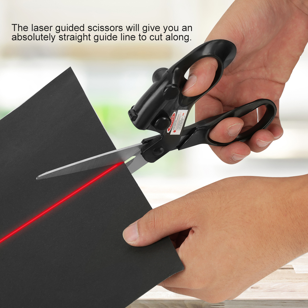 【Nuevo】Cortador de Tela Láser Guiado Profesional, Corte Recto Rápido, Tijeras para Manualidades en Tela y Papel