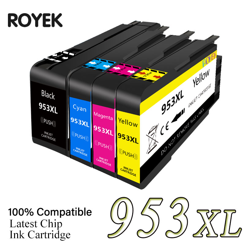 Cartuchos de tinta 953XL para HP953 953 XL compatíveis com impressora HP Officejet Pro 7720 7730 7740 8710 8715 8718 8720