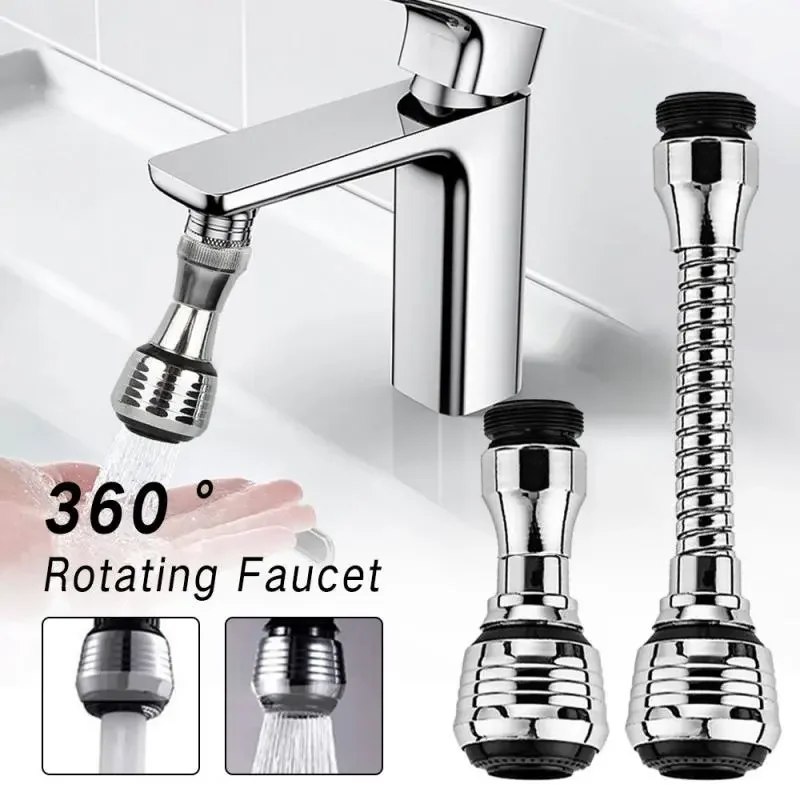 360 °   Ajuste extensor de torneira da cozinha modo duplo poupança água pressurizar extensor filtro pulverizador banheiro cozinha gadget