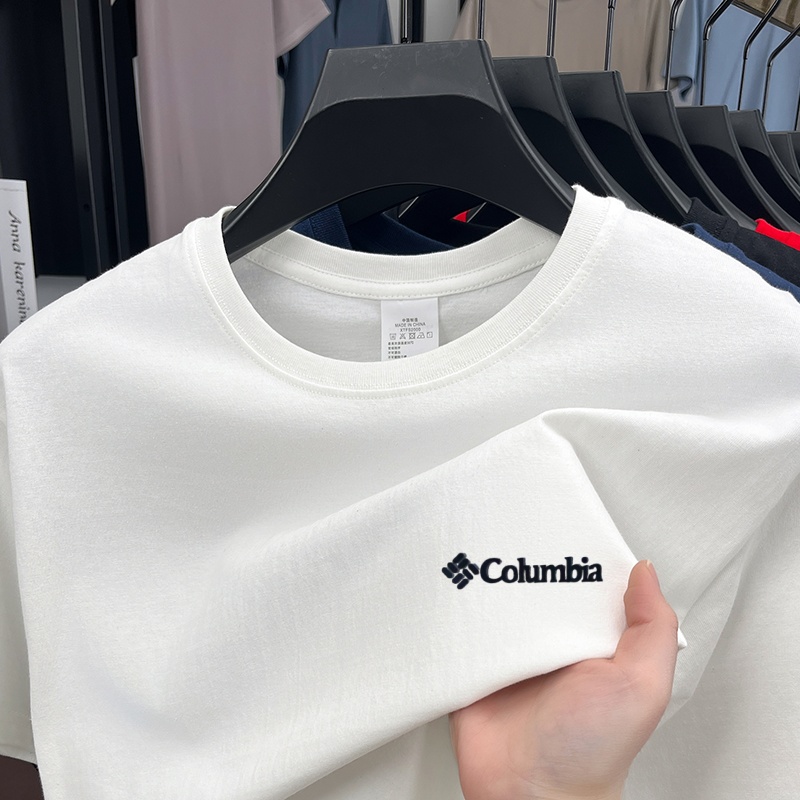 Hochwertiges Design, Marke Cotton100%, Herren-Sommer-T-Shirt mit kurzen Ärmeln, O-Ausschnitt, bedruckt, vielseitig einsetzbar, lässige Mode, Sport, Herrenbekleidung