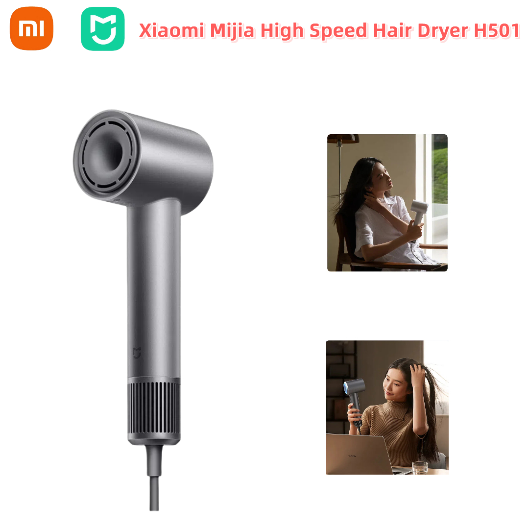 XIAOMI Hochgeschwindigkeits-Haartrockner H501 Negativ-Ionen-Haarpflege 110000   U/min Trocken 220 V CN-Version (mit EU-Adapter) 62 m/s Windgeschwindigkeit
