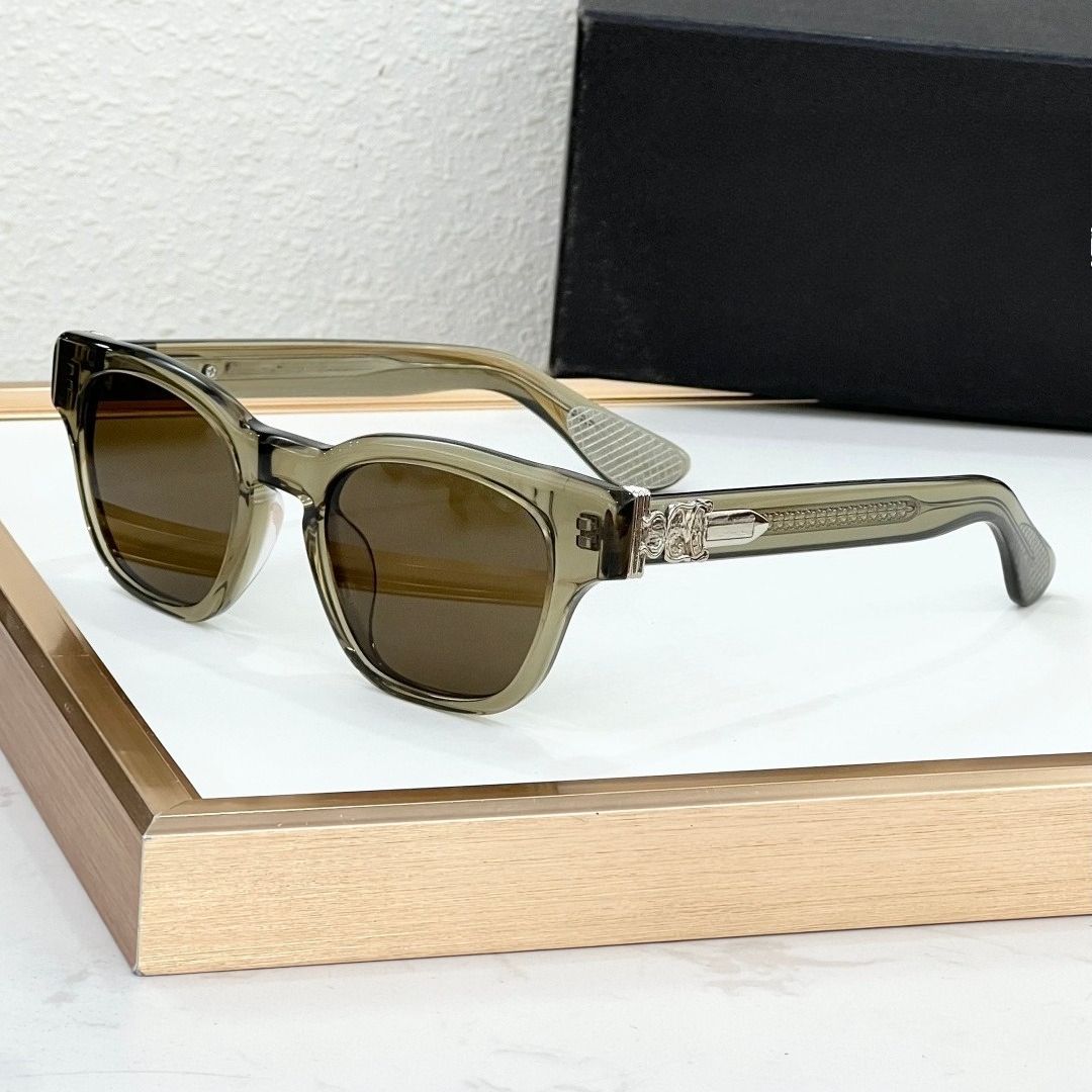 Gafas de Sol Cuadradas de Acetato, Diseño Retro Británico, Hechas a Mano, Protección UV400, para Hombre y Mujer, con Caja, Novedad 2026