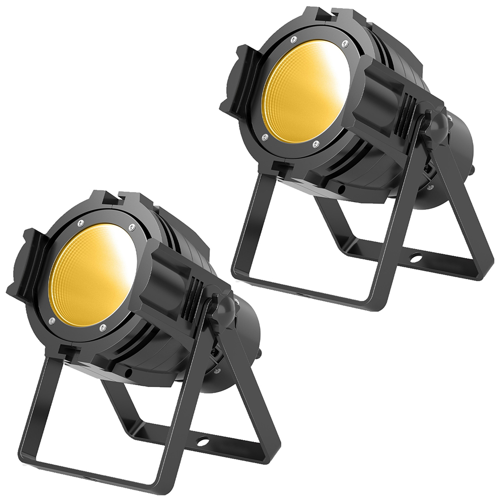 U'King 2 STKS 80 W Directe Uitzending Par Licht Normaal Wit + Warm Wit COB Bruiloft Prestaties Film Live Invullicht Podium Licht