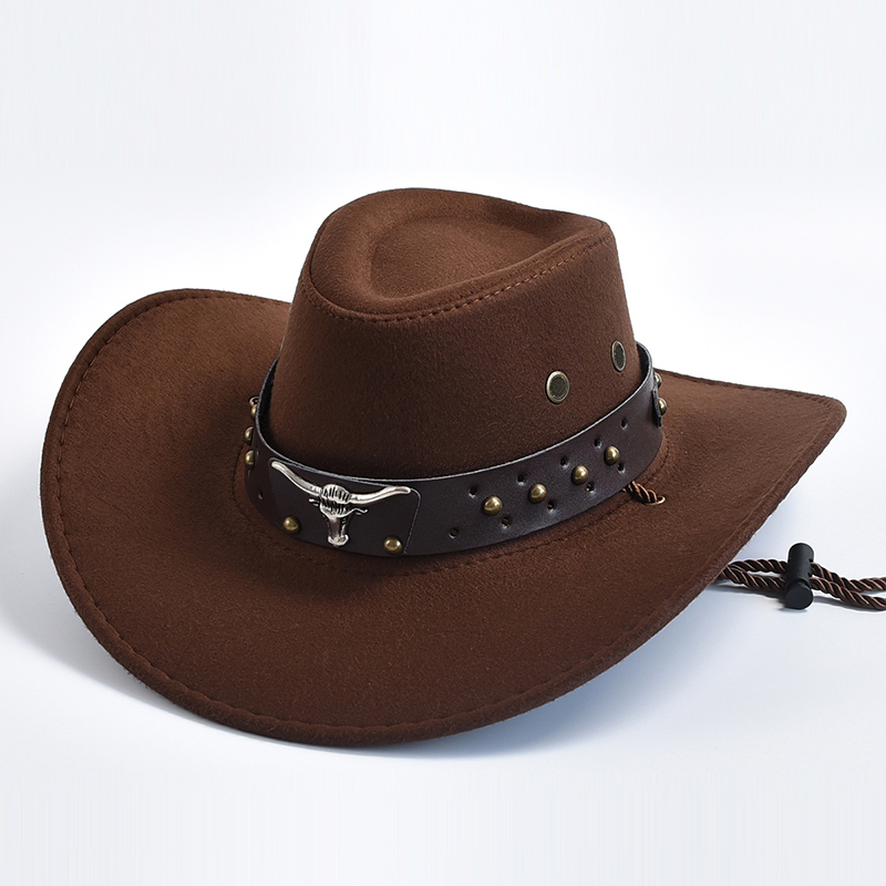 Sztuczne zamszowe kapelusze kowbojskie w stylu western, vintage, z szerokim rondem, kapelusze dżentelmena, kapelusze kowbojki, kapelusze jazzowe, kapelusze na święta, imprezy, cosplay.