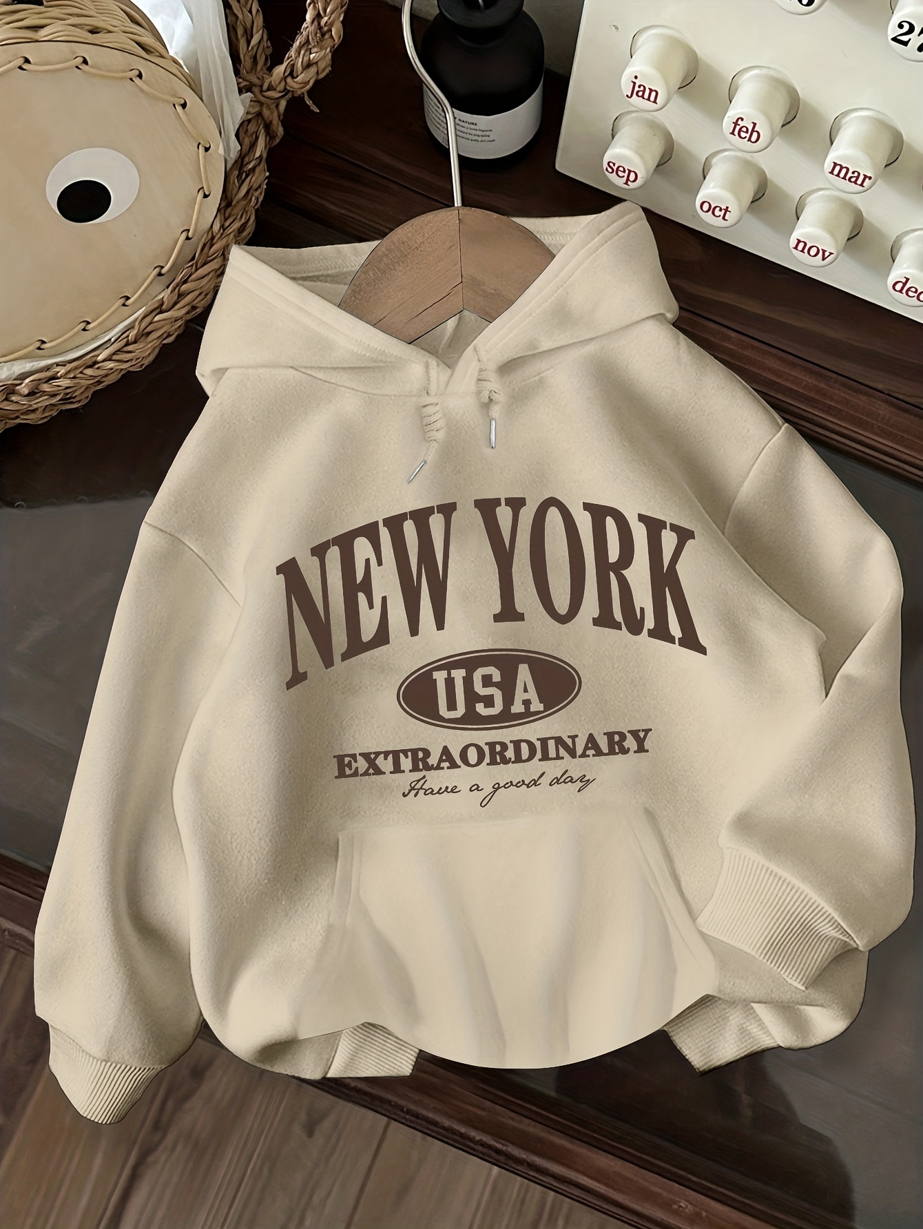 Sudadera con Capucha Casual para Mujer con Estampado de Letras de Nueva York, EE. UU., 2026, Moda Harajuku Kawaii, Camiseta Y2K, Sudadera Oversize