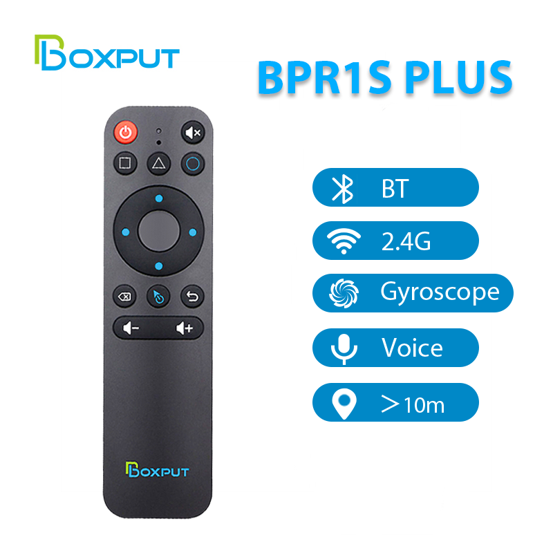 Télécommande vocale BTS BPR1S Plus avec gyroscope, Airmouse 2.4G pour boîtier Smart TV et PC, télécommande Bluetooth 5.0 pour Smart TV