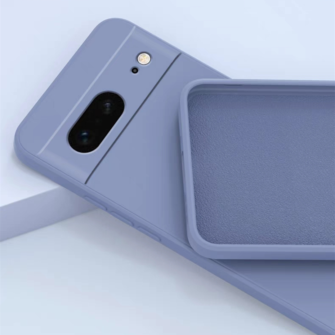Voor Google Pixel 8 Vloeibare Siliconen Case Cover Google Pixel 8 Pro Shell Fundas Coque Zachte TPU Achterbumper Pixel 8