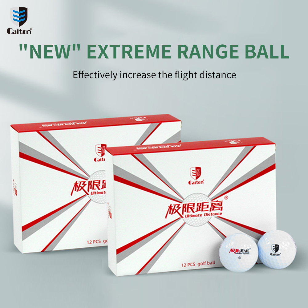 Caiton 12/6/3 stuks golfballen voor extreme afstanden - dubbellaagse kern met aerodynamisch ontwerp - vlieg verder en stabieler