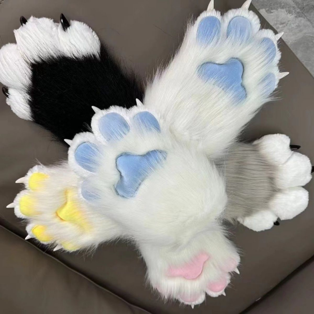 Kig 着ぐるみ着ぐるみ毛皮のような動物の爪爪手袋コスプレ衣装ウェアラブル毛皮のような動物の足コスプレ小道具