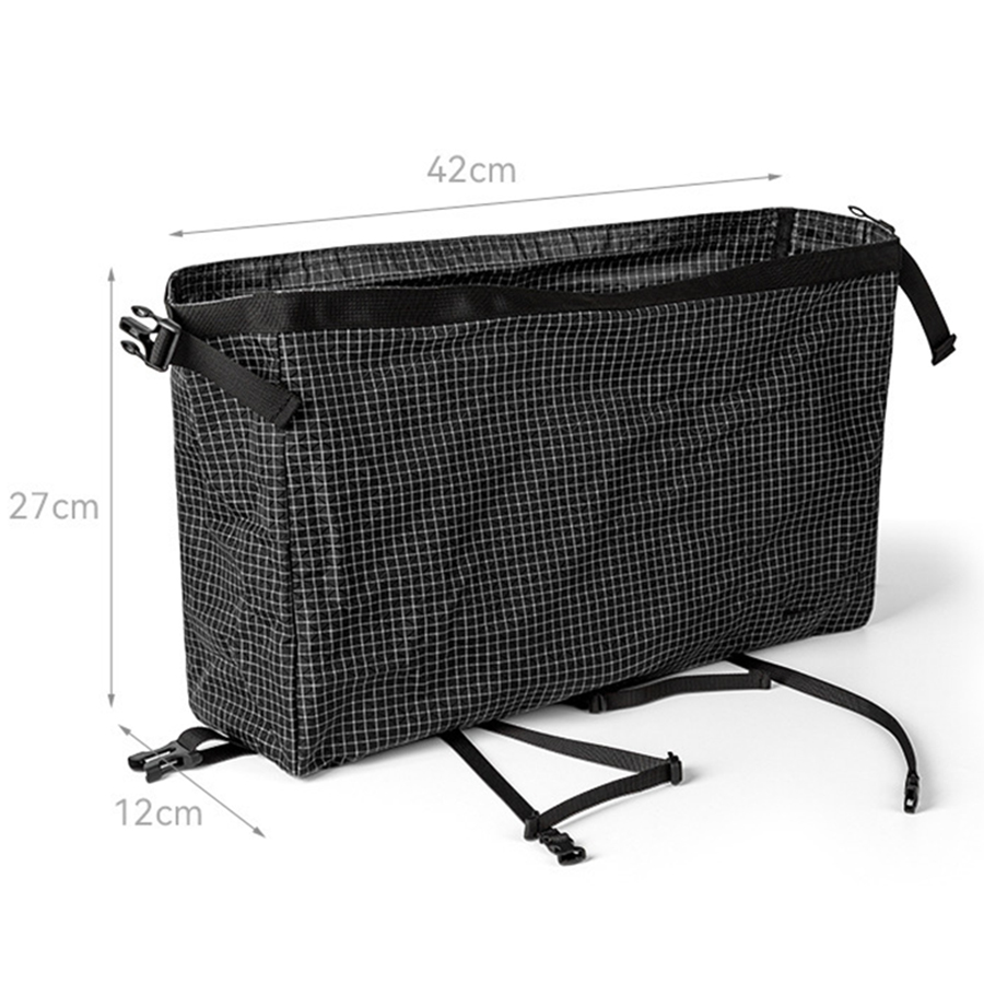 Bolsa de Accesorios para Senderismo, Multifuncional, Impermeable, de Dyneema, Expandible, con Compartimento Superior para Mochila