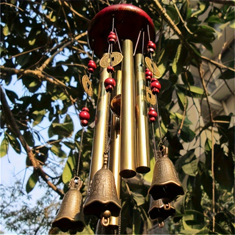 Luxueuze grote metalen windgong - Rijke, harmonieuze klanken voor ultieme ontspanning en meditatie - Duurzaam buitendecor voor tuin, terras en achtertuin met weerbestendige coating