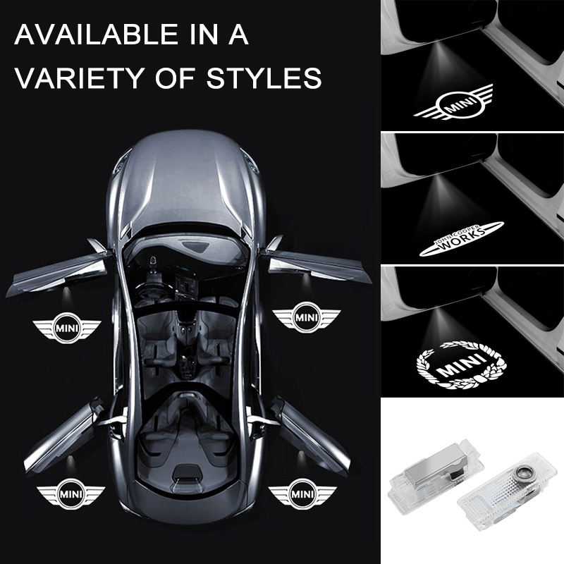 Proyector de puerta de coche con lámpara Led, luz de bienvenida para BMW Mini Cooper Works R55 R56 R50 R53 R60 R61 F54 F55 F56 F60, accesorios para automóviles