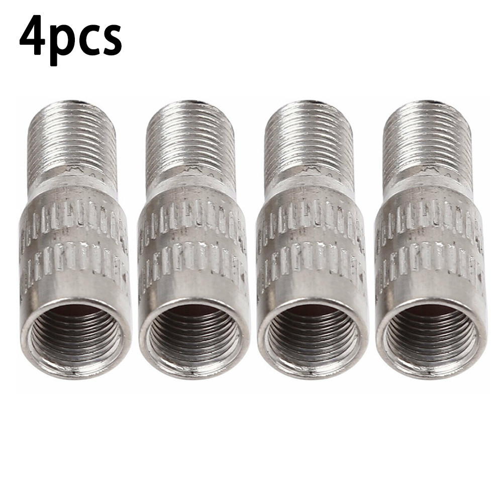 4 Buah 27Mm Universal Valve Stem Extension Krom Tire Wheel Valve Stem Cap Extension Extender untuk Mobil Truk
