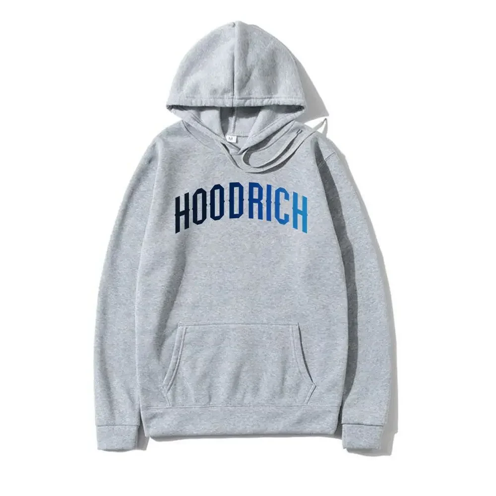 Tren Fashion Pria 2026 Hoodie Longgar Kasual Gaya Hip-Hop Jalanan Hoodie Bermotif Pakaian Olahraga Pria