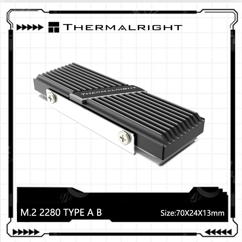 Thermalright M.2 2280 TYP A SSD-Weste aus Aluminiumlegierung, Solid-State-Laufwerk, Kühler