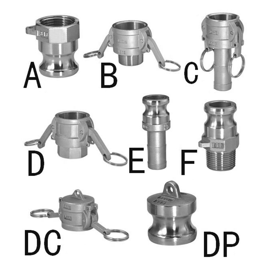 1/2 3/4 1-1/4 304 Adapter złączki Camlock ze stali nierdzewnej Homebrew MPT FPT Barb Camlock Szybkozłączka do pomp wężowych