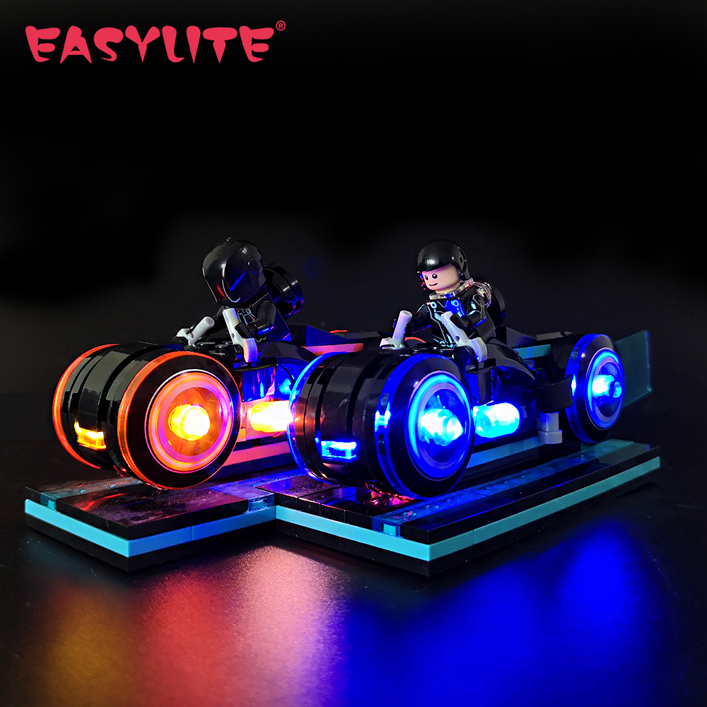 Zestaw oświetlenia Led EASYLITE dla 21314 Tron Legacy Cycles wyścigi rower z napędem strumień światła nie obejmuje zestawu klocków
