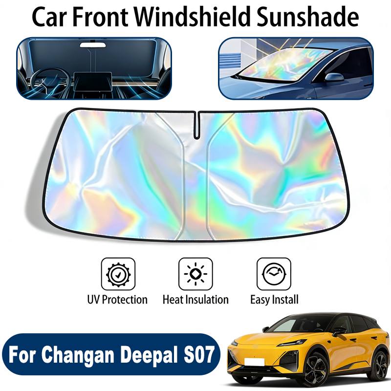 Vouwbare UV-reflecterende zonnescherm voor de voorruit van de Changan Deepal S07, zonbeschermingshoes accessoires