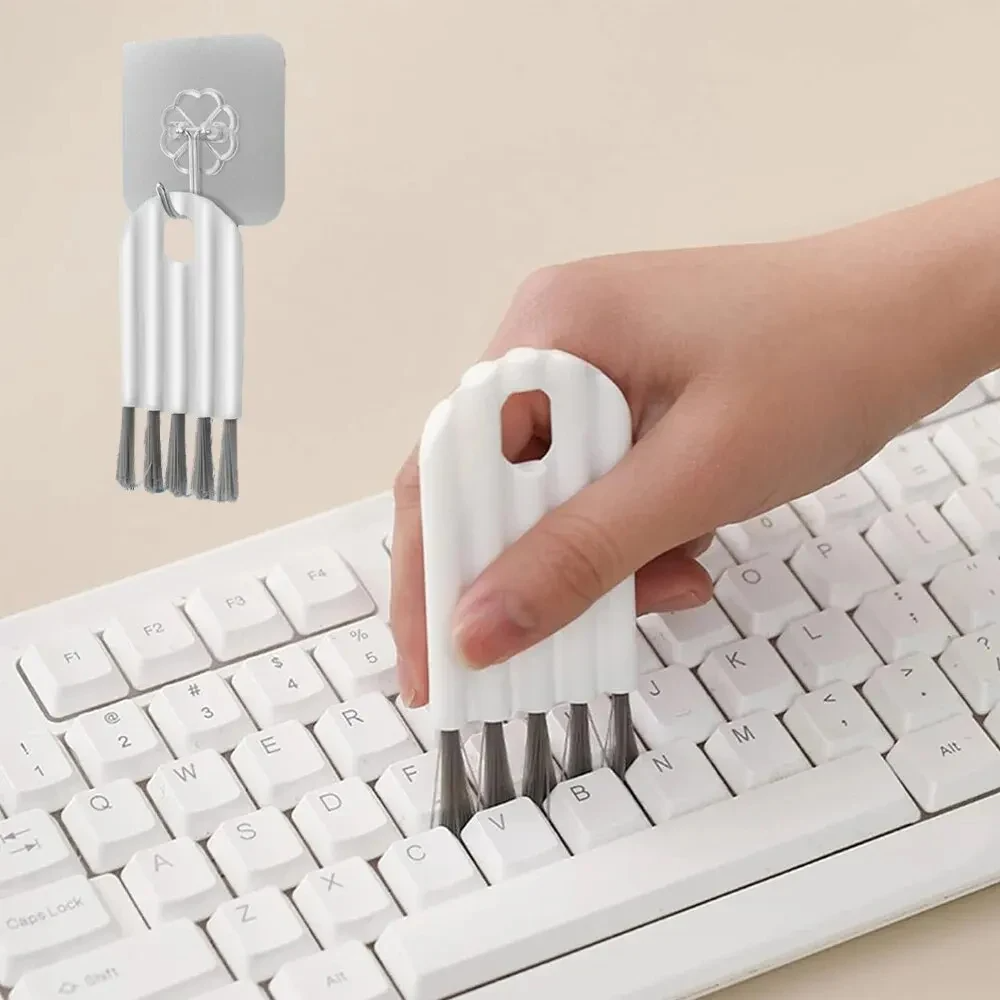 Multifunctionele flexibele kierenborstel, multifunctionele computerreinigingsborstel, zachte borstel voor het reinigen van toetsenborden, huishoudelijk reinigingsgereedschap