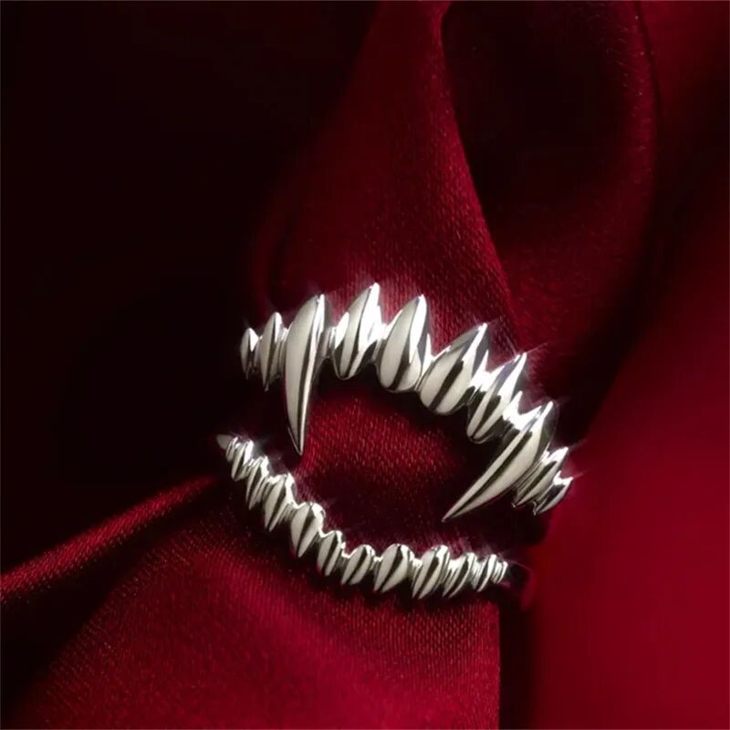 Cincin Logam Dapat Disesuaikan Cosplay Astarion Vampire dari Game Baldur's Gate 3, Perlengkapan Halloween