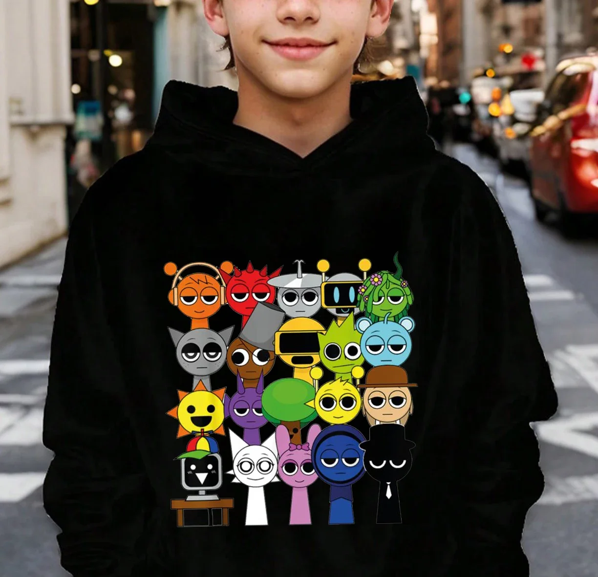 Nieuwe Sprunki Cartoon Kids Hoodie Game Incredibox Sweatshirts Jongenskleding Meisjes Trui met capuchon Lente Kinderen Tops met lange mouwen