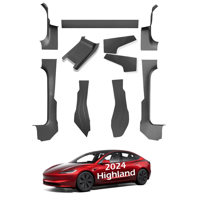 Für Tesla Modell 3, Highland Tür-Schwellen-Streifenschutz, Türschwellen-Schutz, zentrale Steuerung, hintere Klimaanlage, Entlüftung, Anti-Kick-Pads