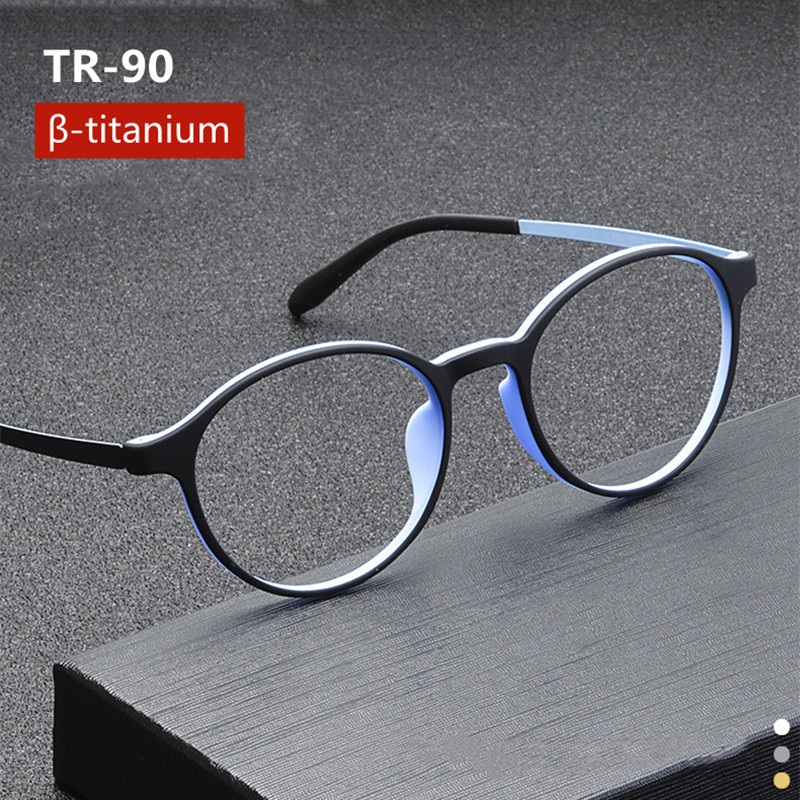 Nieuwe Ronde Frame Meekleurende Leesbril Mannen Vrouwen Anti Blauw Licht Presbyopie Brillen + 0 0.5 0.75 1.25 1.75 2.25 2.75 5.0