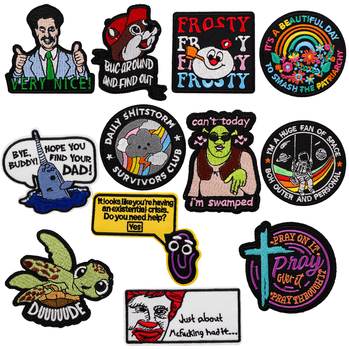 Remendo de cotação dos desenhos animados remendos bordados em roupas ferro em remendos para roupas diy remendo jaquetas costurar adesivos presentes