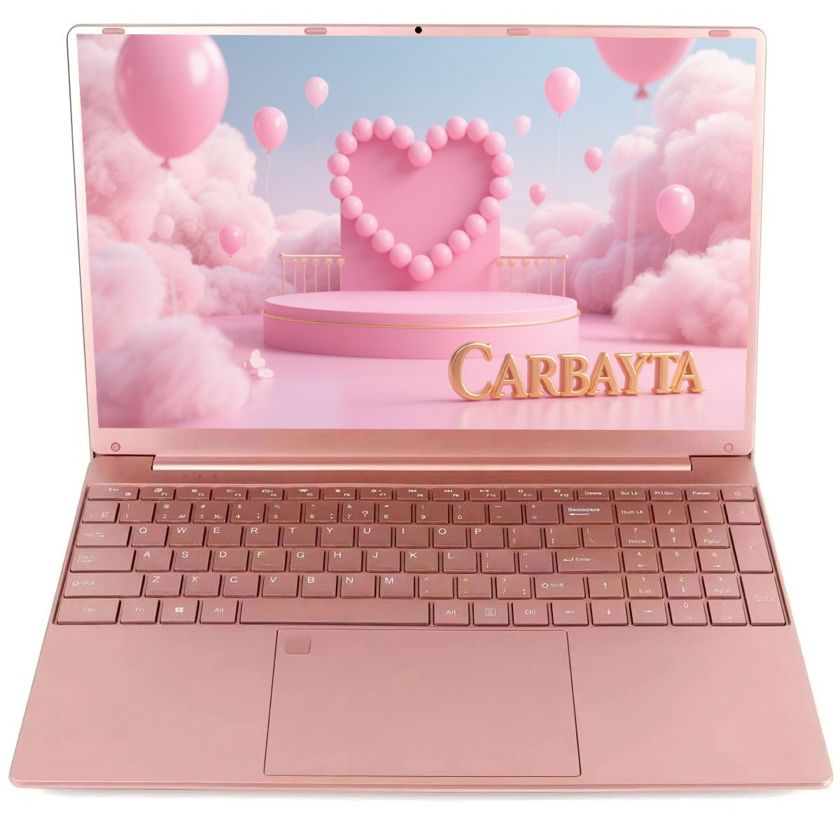2025 Ordenador portátil Intel Celeron N5095 de 11.a generación Windows10/11, máximo 32 GB de RAM, 128 GB- 2 TB SSD, 2,4G/5G WiFi, BT, teclado rosa estilo femenino