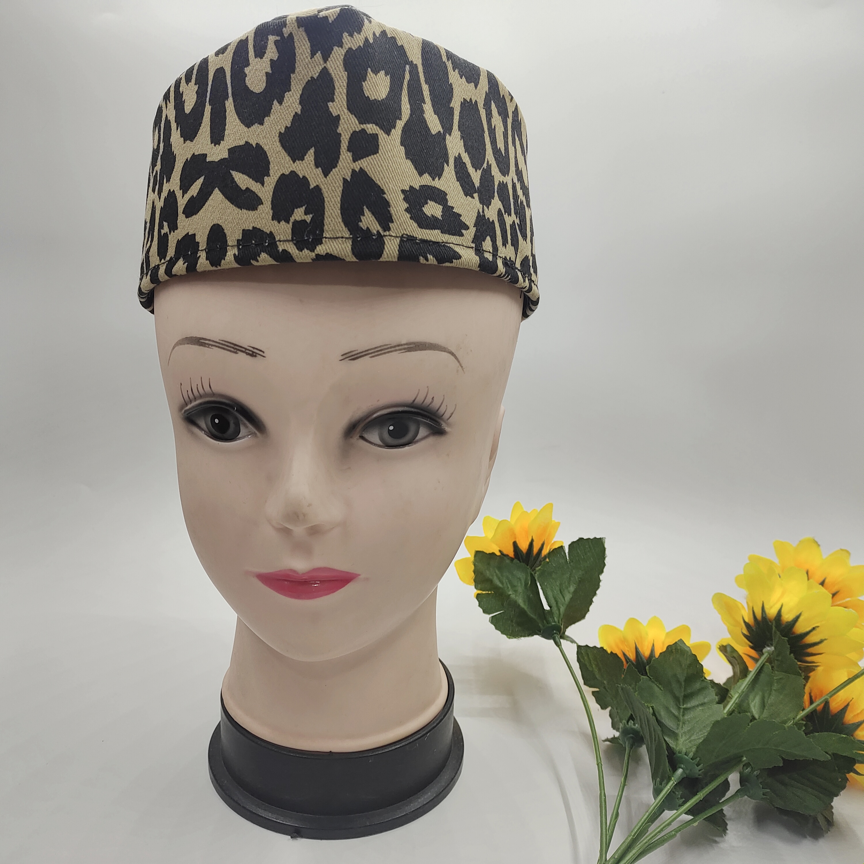 Gorros de barco de leopardo para hombres y mujeres, gorro de oración malayo musulmán, Kufi, Kippah, turbante islámico de Arabia Saudita