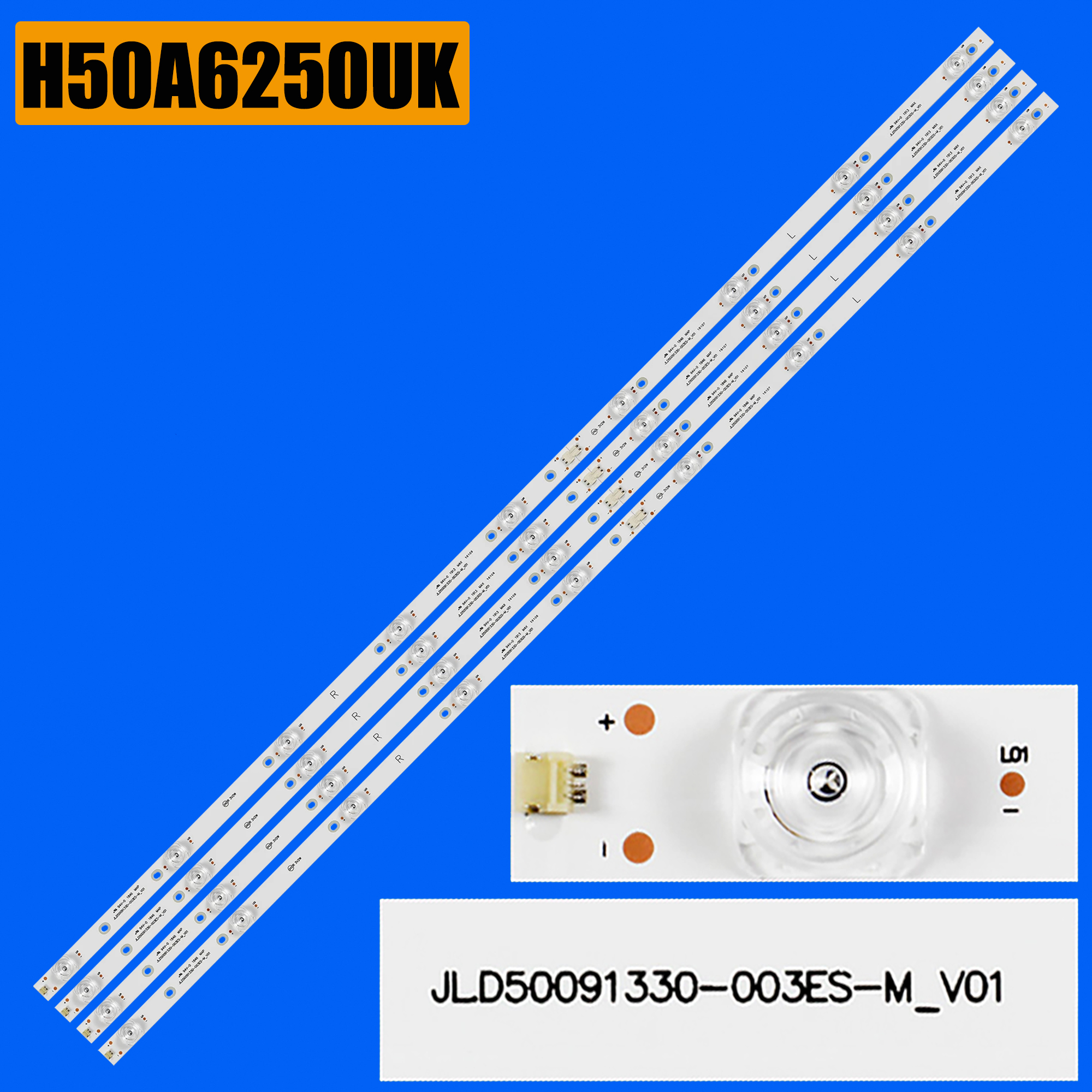 Лента светодиодной подсветки для 50DUS86 HA50A6100 H50A6100 H50B7100UK H50A6200UK HZ50H55 H50E3A HZ50A5 HZ50A51 HZ50A52 HZ50A55 50V1A
