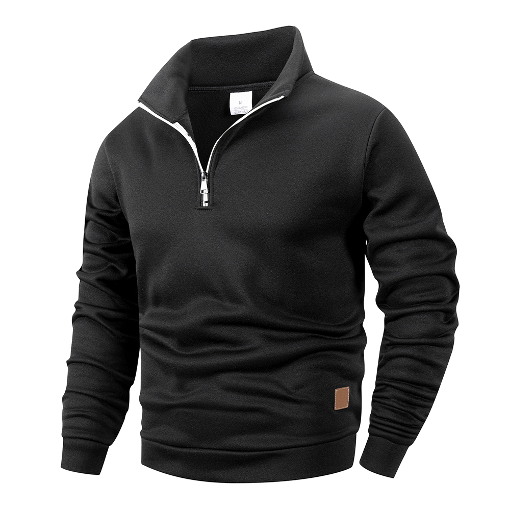 Frühling Herbst männer Stehkragen Halb Zipper Sportswear Langarm Sweatshirts Männer Beiläufige Gestrickte Pullover Täglichen Mäntel