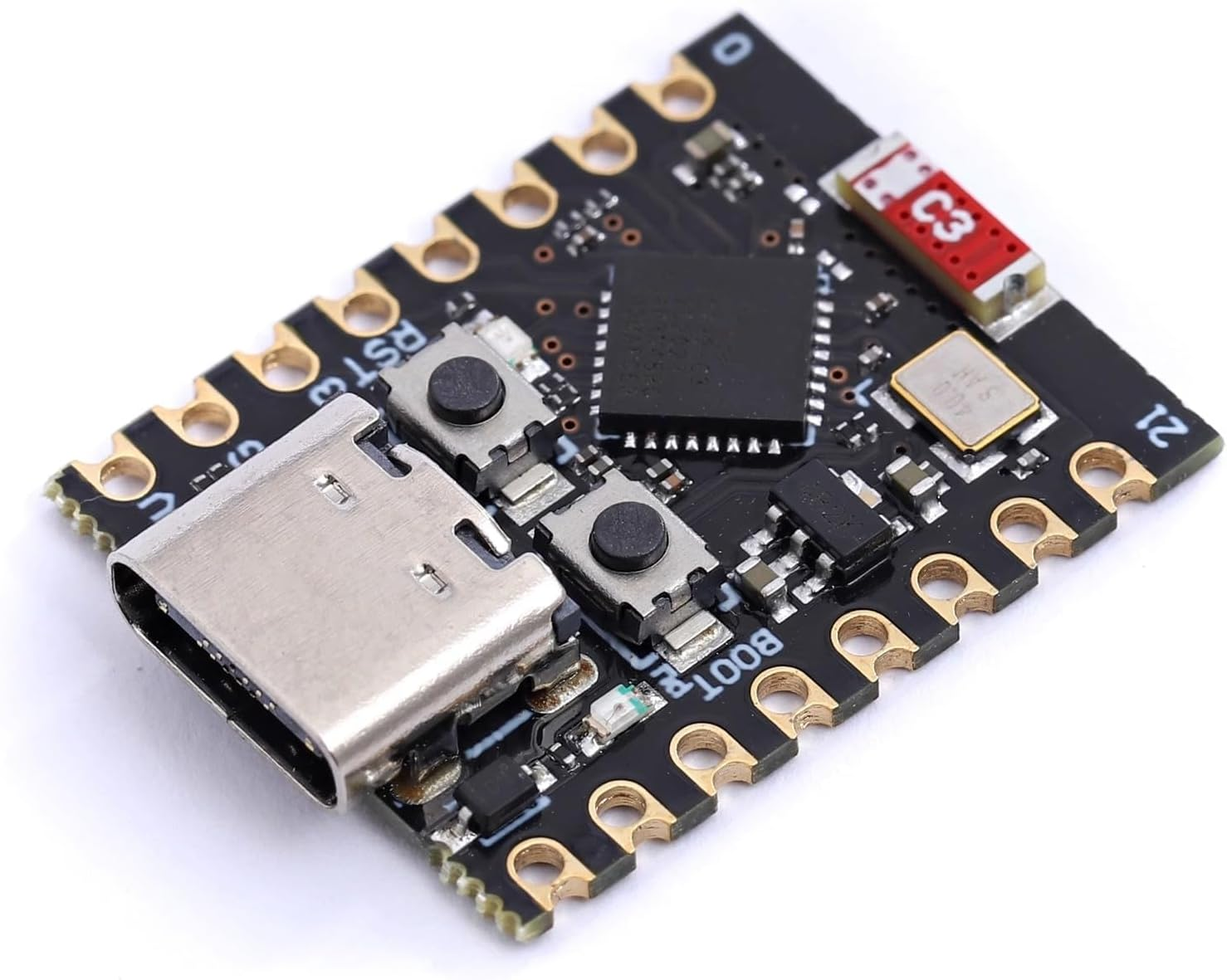 ESP32 C3 개발 보드 모듈 미니 와이파이 BT 블루투스 모듈 32비트 단일 코어 프로세서 ESP32 C3 16핀 타입-C
