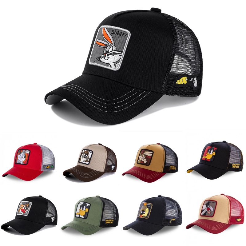 Marca de alta qualidade anime dos desenhos animados snapback algodão boné de beisebol das mulheres dos homens hip hop pai malha chapéu caminhoneiro dropshipping