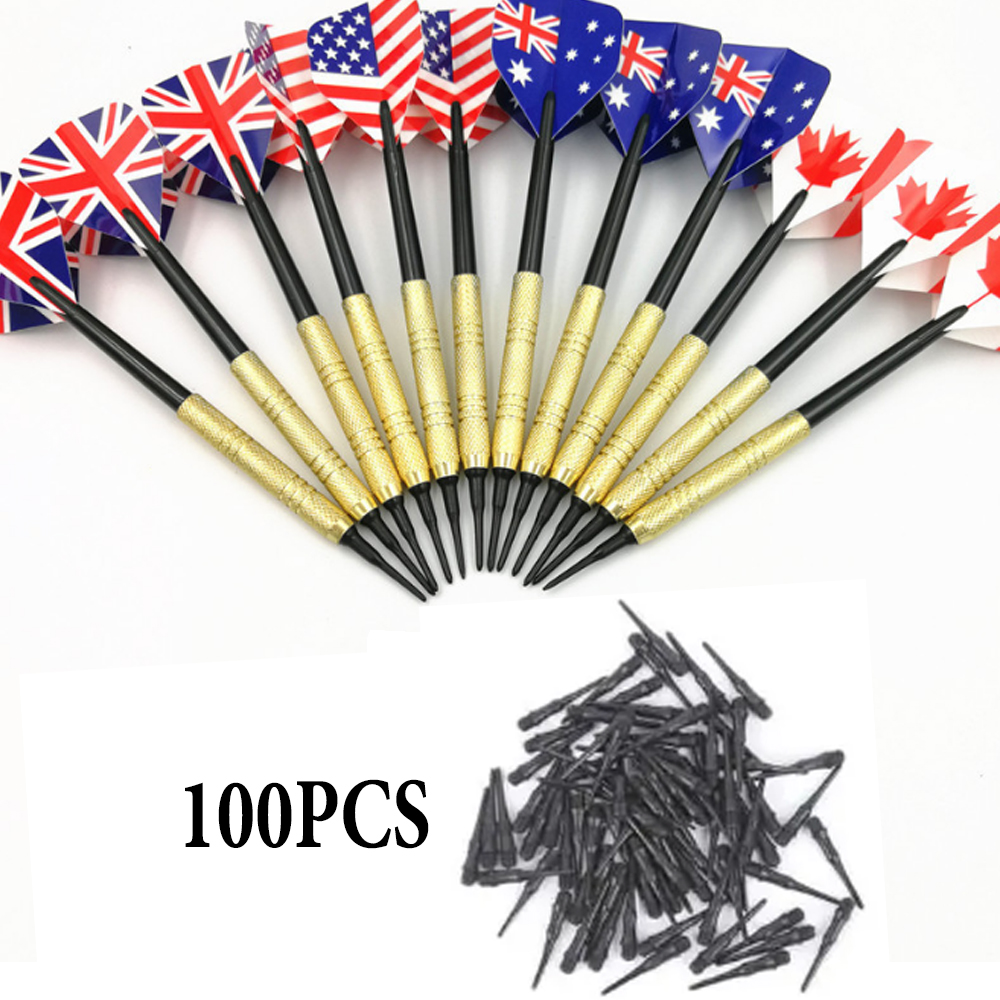 12 PCS Electronic Dartboard Accessories Professional Safety 14 Grams Soft Tip Darts Set With100 Extra Plastic Dart Tip