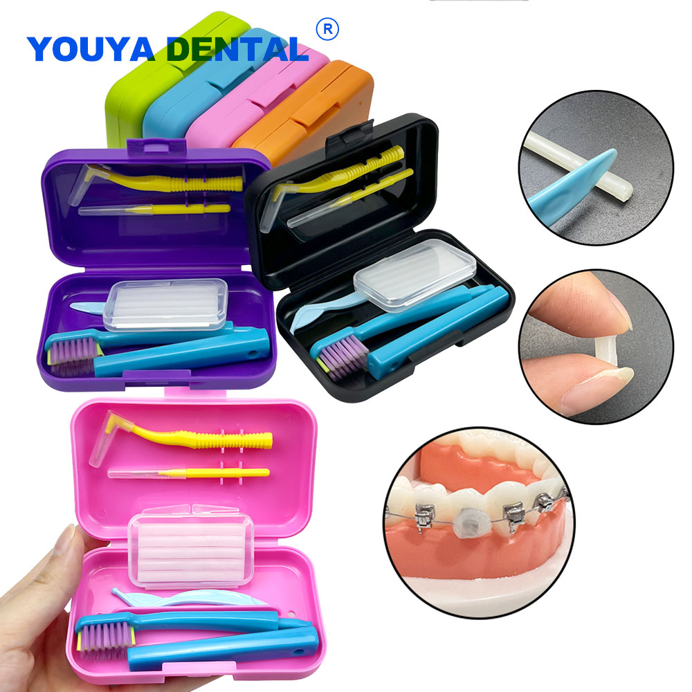 Tandheelkundige tandenborsteldoos Draagbare reizen Orthodontische reinigingsset Opbergdoos Rager Borstelhoes Mondreiniging Verzorgingssets