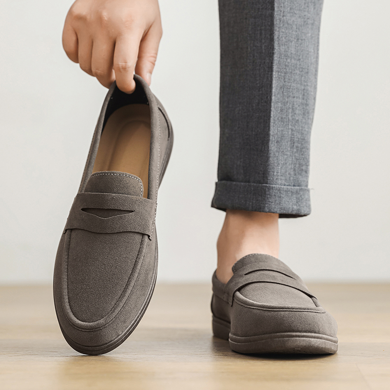 Venda quente deslizamento em mocassins masculinos preppy leve respirável conforto ao ar livre apartamentos antiderrapante sola macia casual sapatos de caminhada diária