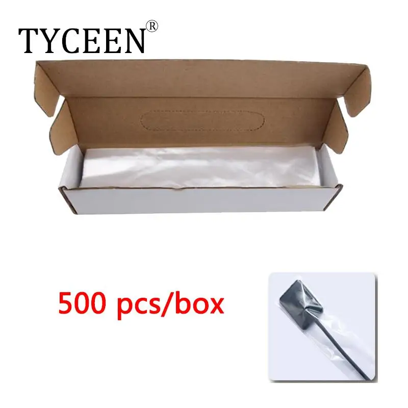 500pcs/kotak Plastik Sekali Pakai X-Ray Sensor Pelindung Mulut Cermin Lengan X-Ray Sensor Lengan Pelindung Film Penutup bahan