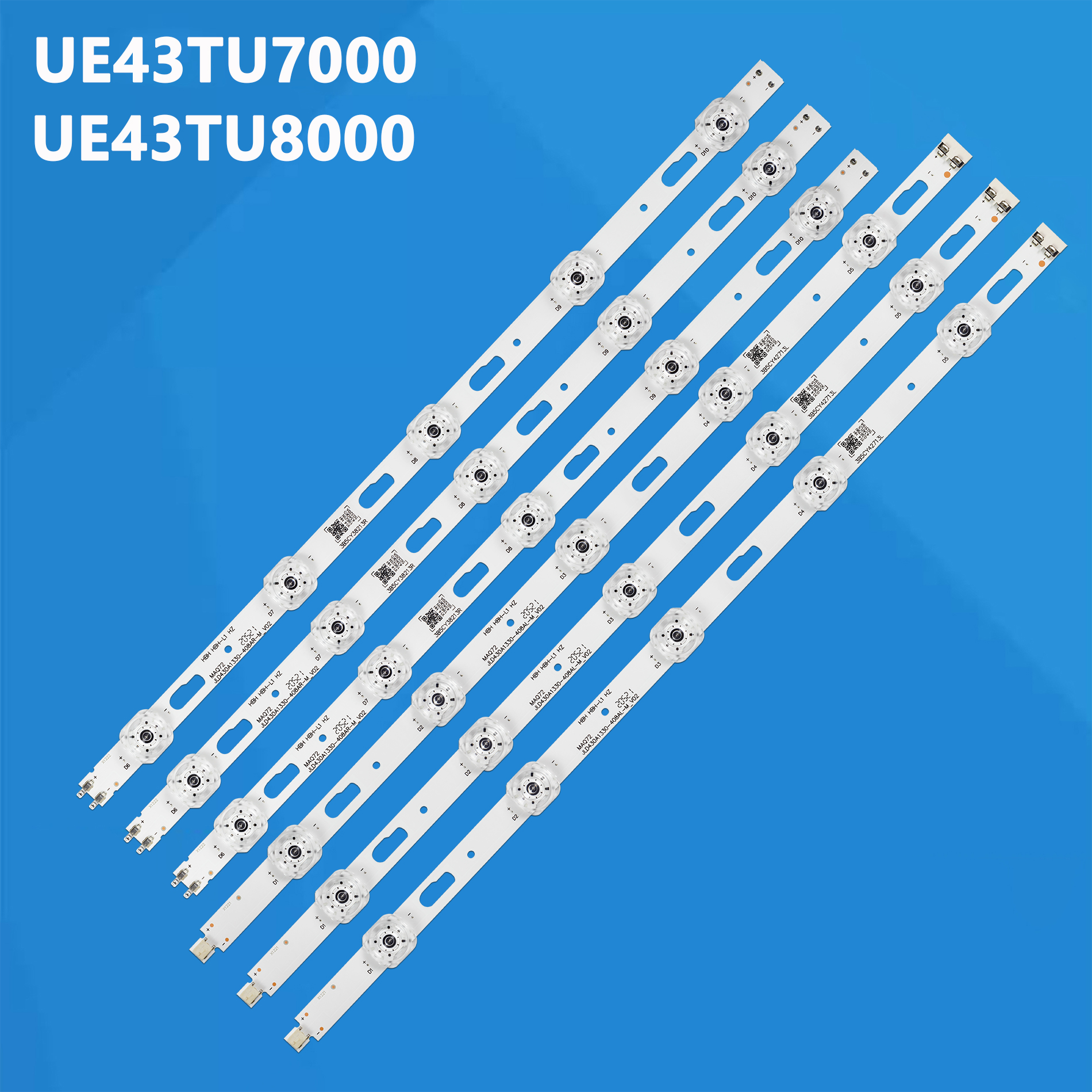 Kit de luces LED UN43TU700D, UN43TU7050, UE43TU8072, piezas, UE43TU7072U, UE43TU7072, UE43TU7170U, UN43TU7000F, UN43TU8000F, nuevo, 6 CY-GE043HGER1V