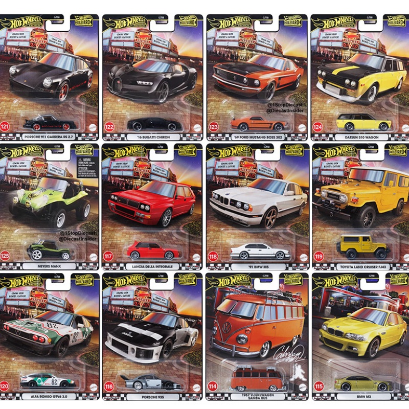 Mattel Hot Wheels Premium Boulevard 1/64 Boulevard 21-25 TOYOTO MAZDA Series Коллекционные игрушки-автомобили, литой автомобиль
