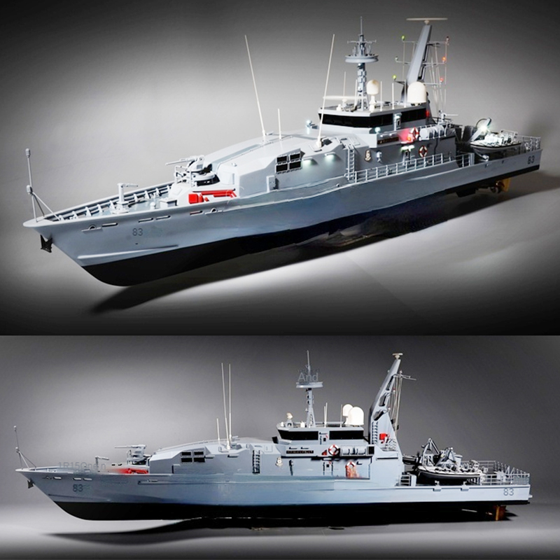 Bateau de patrouille de classe Armidale de la marine australienne, kit de modèle de coque FRP, télécommande, 1/48