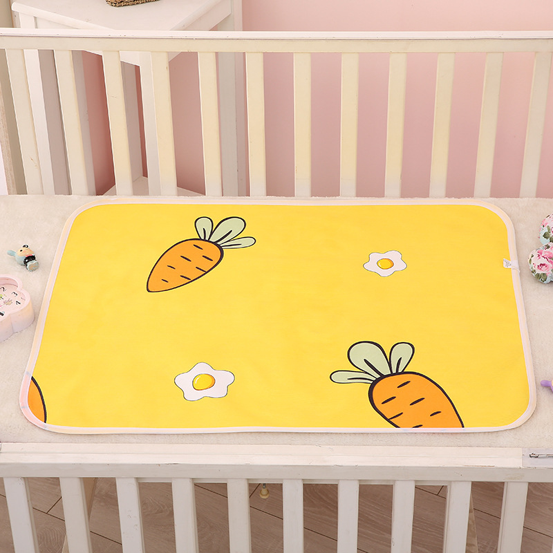 35*45 ซม.ผ้าอ้อมเด็กกันน้ําเปลี่ยนปัสสาวะดูดซับผ้าอ้อมเด็กเปลี่ยนPad Softล้างทําความสะอาดได้ที่นอนPad