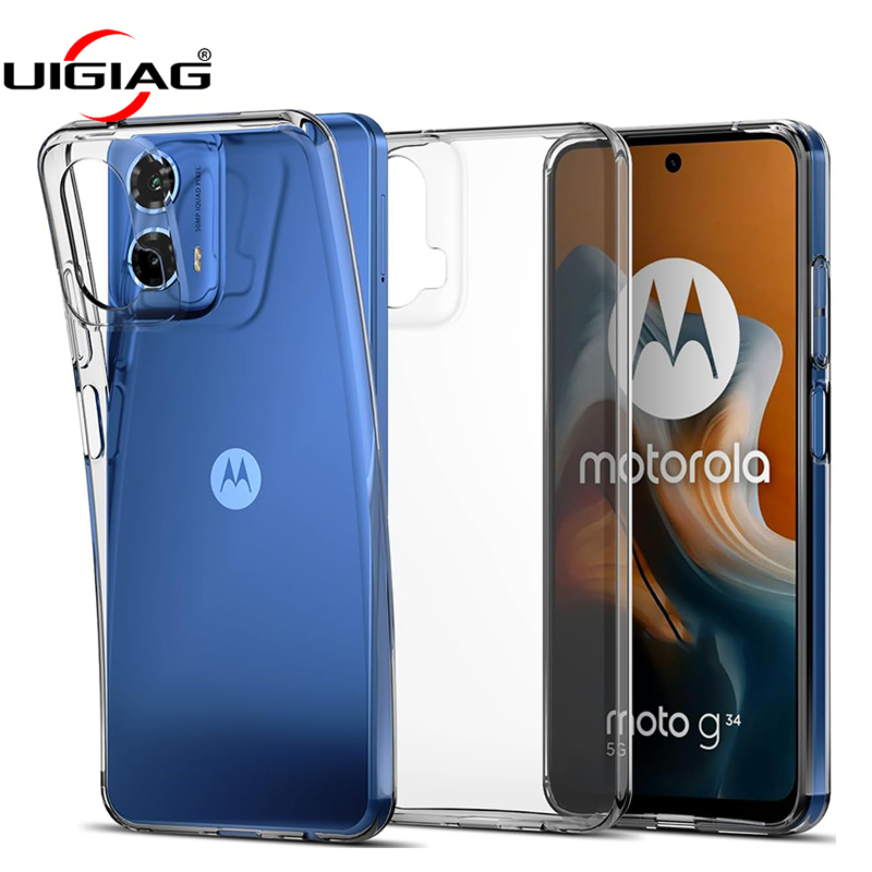 Ultra cienkie silikonowe etui dla Motorola Edge 50 40 30 20 Pro Lite G24 G54 G84 G53 G73 G13 G62 G52 G42 Transparent Cover