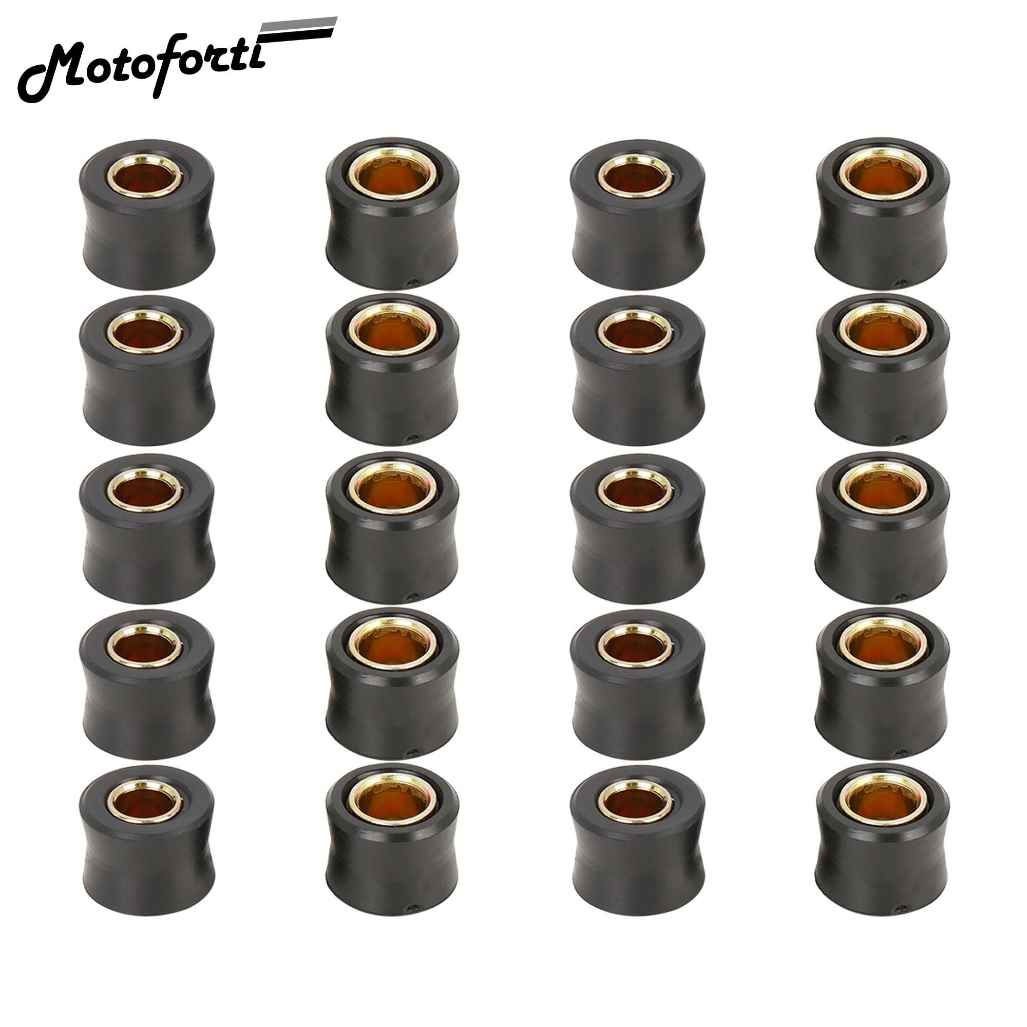 Motoforti 10mm 12mm 13mm moto Scooter amortisseur arrière bague en caoutchouc roue amortisseur bague 2/4/5/6/10 pièces