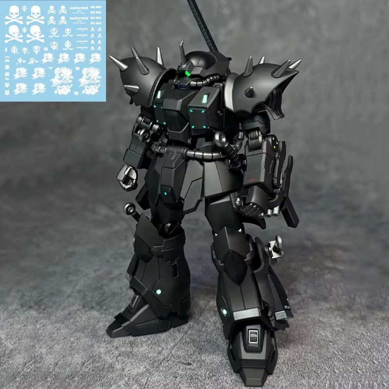 Hg/144 MS-08TX efreet noite combate tipo guerreiro preto cor mech montagem modelo kit figuras de ação decorativo menino brinquedo presente